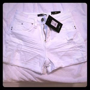 Fashion Nova Ariana High Rise Short White